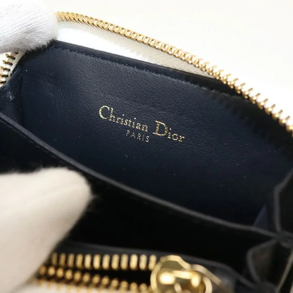 Dior Coin Case VIBE Coin Purse Leather
